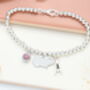 Guinea Pig Personalised Charm Bracelet, thumbnail 5 of 10