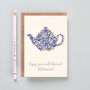Personalised Liberty Teapot Retirement Card, thumbnail 1 of 4
