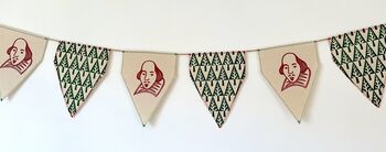 Handmade Christmas Shakespeare Bunting, 2 of 4