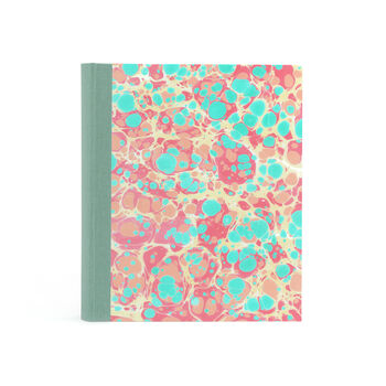 Personalised Marbled Photo Album: Pink And Aqua, 3 of 6