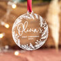 Personalised New Baby's First Christmas Ornament, thumbnail 3 of 5