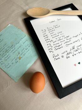 Personalised Handwriting Recipe Art Print, 5 of 7
