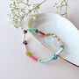 No Waste Millefiori Beaded Anklet, thumbnail 3 of 10