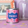 Taurus Zodiac Soy Wax Vegan Candle, thumbnail 1 of 5