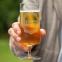 Personalised Stamp Stemmed Beer Glass, thumbnail 1 of 4