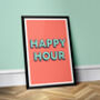 Happy Hour, Portrait, Bright, Vibrant, Poster Print, thumbnail 2 of 5