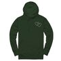 Personalised Initial Double Heart Unisex Hoodie With Initial On Sleeve, thumbnail 7 of 11