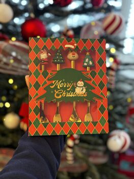 Christmas Teaspoon And Fork Set, 2 of 3