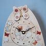 Wall Clock With Pink Butterflies, thumbnail 2 of 6