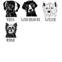 Dog Tea Towel With Lino Cut Image Gift For Dog Lover, thumbnail 9 of 10