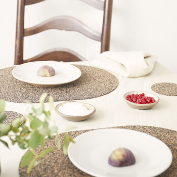 Dash Recycled Rubber And Cork Placemats | Oval, 2 of 10