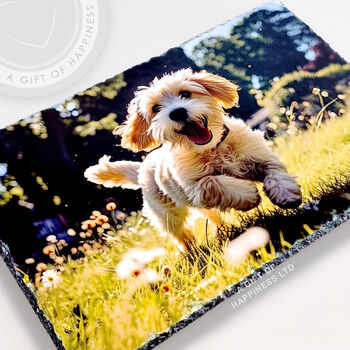 Large Rectangle Rock Photo Slate Personalised Photo Gift, 6 of 12