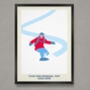 Personalised Snowboarder Print, thumbnail 1 of 5
