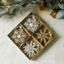 Wooden Snowflake Decoration Mixed Set, thumbnail 3 of 3