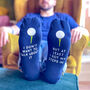 Personalised Bad Round Golf Pun Socks, thumbnail 1 of 3