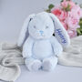 Personalised Pink Baby Girl Bunny Soft Toy, thumbnail 5 of 5