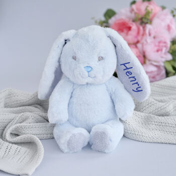 Personalised Pink Baby Girl Bunny Soft Toy, 5 of 5