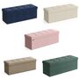 Foldable Storage Bench Cube Ottoman, thumbnail 9 of 9