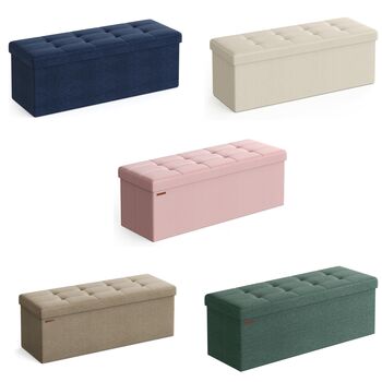 Foldable Storage Bench Cube Ottoman, 9 of 9