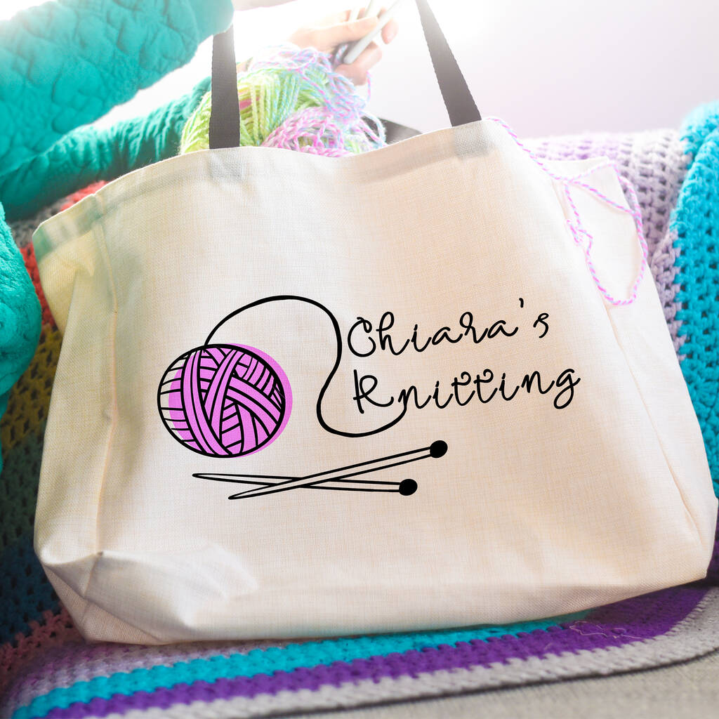 Personalised Knitting Bag, 1 of 5