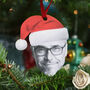 Santa Hat Photos Personalised Christmas Tree Decoration, thumbnail 2 of 10