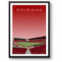 Nottingham Forest 'City Ground' Gift Art Print Poster A3, thumbnail 1 of 4