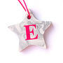 Personalised Marble Effect Star With Neon Initial, thumbnail 3 of 4