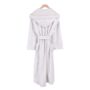 Hooded Nua Men's Heavyweight Cotton Dressing Gown, thumbnail 2 of 5