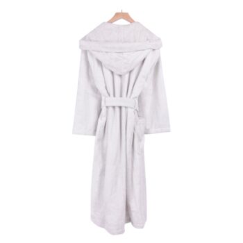 Hooded Nua Men's Heavyweight Cotton Dressing Gown, 2 of 5