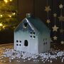 Ceramic Tea Light House With Heart, thumbnail 2 of 2