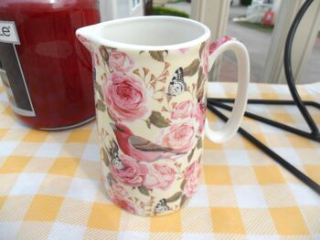 Small Jug In Rose Birds Design, 2 of 6