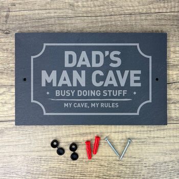 Personalised Any Message Slate Wall Sign 25 X 15cm, 4 of 7