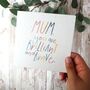 Mum You Are Brilliant And Brave Card, thumbnail 2 of 2