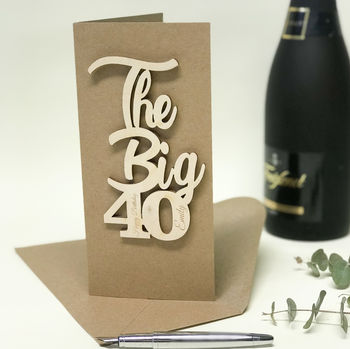 Personalised Big 40 Birthday Card, 10 of 11