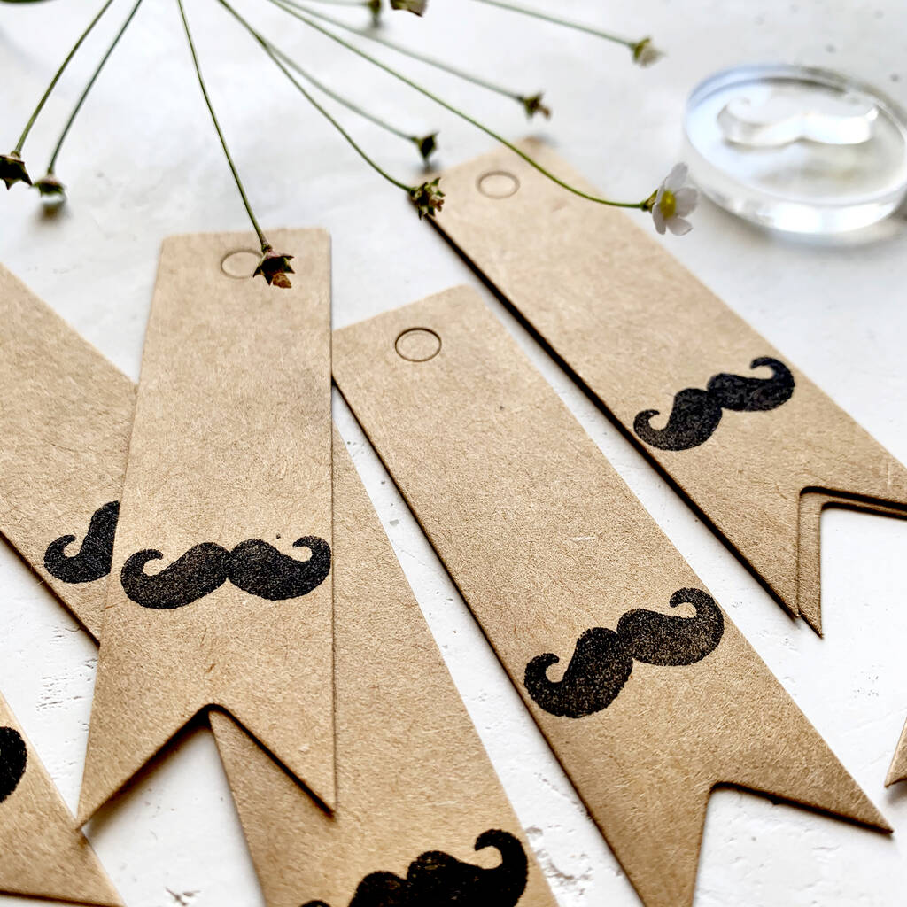 Moustache Clear Rubber Stamp, 1 of 5