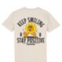 Stay Positive Keep Smiling, Unisex Graphic T Shirt, thumbnail 4 of 12