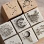 Moon And Celestial 16 Rubber Stamps Set, thumbnail 4 of 8