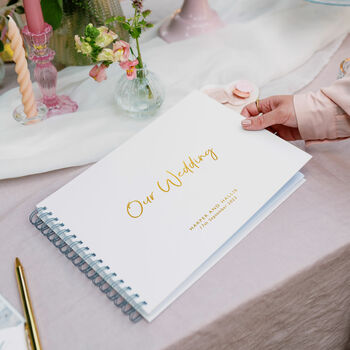 Personalised Our Wedding Guest Book, 5 of 10