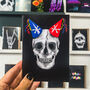 Two Party Hat Skull Gothic Birthday Card, thumbnail 1 of 2