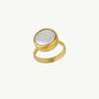 Signet Baroque Pearl Gold Signet Ring, thumbnail 2 of 12