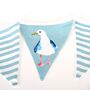 Coastal Seagull Striped Garland, thumbnail 2 of 3