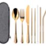 Stainless Steel Travel Cutlery Set With Free Engraving, thumbnail 8 of 12