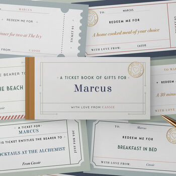 Personalised Book Of Gift Tickets, 2 of 9