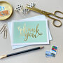 Thank You Script Box Set Of Eight Pastel Note Cards, thumbnail 4 of 10