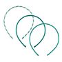 School Three Pack Headbands Green, thumbnail 1 of 2