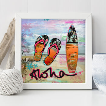 Aloha Surfboard Print, 4 of 5