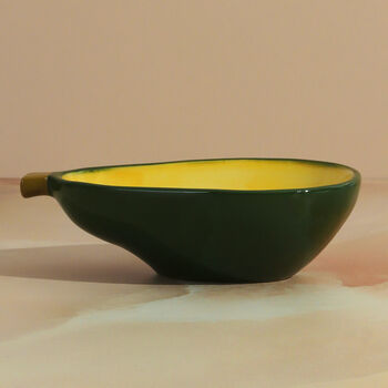 G Decor Ceramic Avocado Shaped Small Bowl, 4 of 4