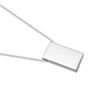 Personalised Sterling Silver Oblong Necklace, thumbnail 2 of 5