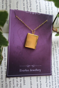 Personalised Book Locket Necklace, 6 of 6
