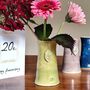 20th Birthday Anniversary Handmade Vase With Ceramic Tag, thumbnail 3 of 9